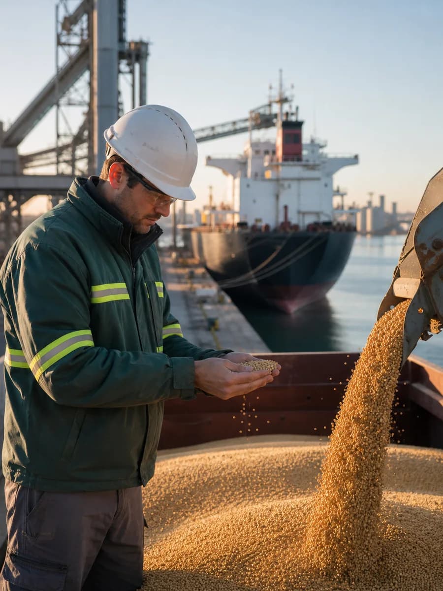 Escena agroindustrial para Puertos y Terminales de Embarque