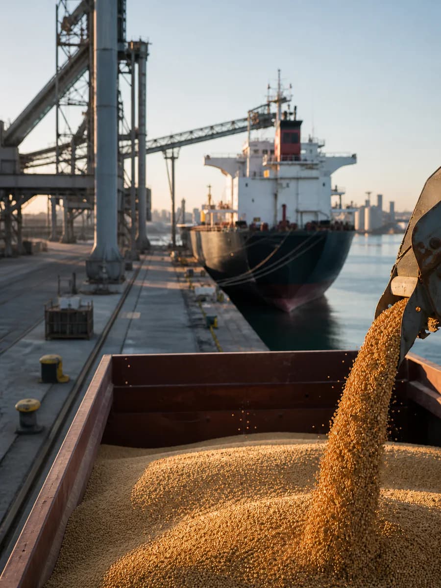 Escena agroindustrial para Puertos y Terminales de Embarque